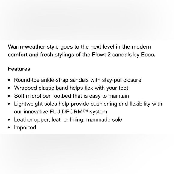 ECCO Women's Flowt 2 Band Blue Slingback Sandals Size EU 37 - Picture 13 of 14